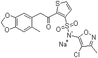 Sitaxsentan sodium molecular structure (CAS 210421-74-2)