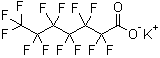 Potassium perfluoroheptanoate molecular structure (CAS 21049-36-5)