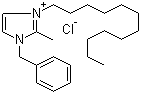 structure of CAS# 21054-72-8, 1-Benzyl-2-methyl-3-laurylimidazolium chloride