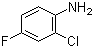 structure of CAS# 2106-02-7, 2-Chloro-4-fluoroaniline