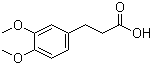 structure of CAS# 2107-70-2, 3,4-Dimethoxyhydrocinnamic acid