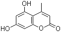 structure of CAS# 2107-76-8, 5,7-Dihydroxy-4-methylcoumarin