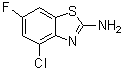 structure of CAS# 210834-98-3, 4-Chloro-6-fluoro-2-benzothiazolamine