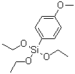 structure of CAS# 21130-91-6, 4-(Triethoxysilyl)anisole