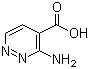 3-氨基哒嗪-4-羧酸分子结构 (CAS 21141-03-7)