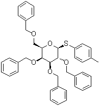 4-Methylphenyl 2,3,4,6-tetrakis-O-(phenylmethyl)-1-thio-beta-D-galactopyranoside molecular structure (CAS 211678-08-9)