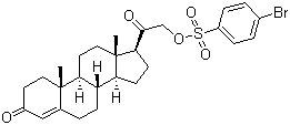3,20-Dioxopregn-4-en-21-yl 4-bromobenzenesulfonate molecular structure (CAS 21170-34-3)