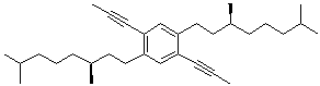 1,4-Bis[(3S)-3,7-dimethyloctyl]-2,5-di-1-propyn-1-ylbenzene molecular structure (CAS 211809-70-0)
