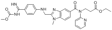 CAS # 211914-96-4, N-Methoxycarbonyl Dabigatran Ethyl Ester, Ethyl 3-(2-(((4-(N-(methoxycarbonyl)carbamimidoyl)phenyl)amino)methyl)-1-methyl-N-(pyridin-2-YL)-1H-benzo[D]imidazole-5-carboxamido)propanoate