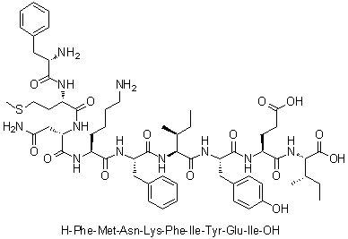 CAS 登录号：211986-72-0, L-苯丙氨酰-L-蛋氨酰-L-天冬氨酰胺酰-L-赖氨酰-L-苯丙氨酰-L-异亮氨酰-L-酪氨酰-L-alpha-谷氨酰-L-异亮氨酸
