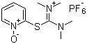 structure of CAS# 212333-72-7, N,N,N',N'-Tetramethyl-S-(1-oxido-2-pyridyl)thiuronium hexafluorophosphate