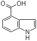 structure of CAS# 2124-55-2, 吲哚-4-羧酸