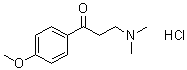 structure of CAS# 2125-49-7, beta-(Dimethylamino)-4'-methoxypropiophenone hydrochloride