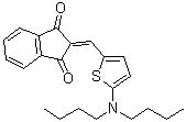 CAS 登录号：212632-34-3, 2-[[5-(二丁基氨基)-2-噻吩基]亚甲基]-1H-茚-1,3(2H)-二酮