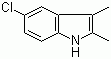 structure of CAS# 21296-93-5, 5-Chloro-2,3-dimethylindole