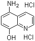 5-氨基-8-羟基喹啉二盐酸盐分子结构 (CAS 21302-43-2)