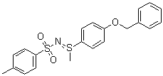 structure of CAS# 21306-65-0, S-[4-(Benzyloxy)phenyl]-S-methyl-N-(p-tolylsulfonyl)-sulfilimine