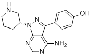 CAS # 2134109-10-5, Ibrutinib Impurity 17, (R)-4-(4-Amino-1-(piperidin-3-yl)-1H-pyrazolo[3,4-d]pyrimidin-3-yl)phenol