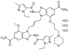 diABZI STING激动剂-1三盐酸盐分子结构 (CAS 2138299-34-8)