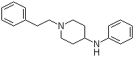 N-Phenyl-1-(2-phenethyl)piperidin-4-amine molecular structure (CAS 21409-26-7)