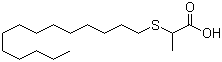 CAS 登录号：214491-16-4, 2-(十四烷基硫代)丙酸