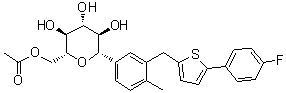 CAS 登录号：2146135-87-5, (1S)-1,5-脱水-1-C-[3-[[5-(4-氟苯基)-2-噻吩基]甲基]-4-甲基苯基]-D-山梨糖醇 6-乙酸酯