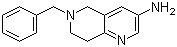 5,6,7,8-Tetrahydro-6-(phenylmethyl)-1,6-naphthyridin-3-amine molecular structure (CAS 214699-26-0)
