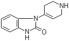 structure of CAS# 2147-83-3, 1,3-Dihydro-1-(1,2,3,6-tetrahydro-4-pyridinyl)-2H-benzimidazole-2-one