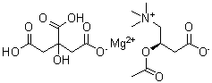 CAS 登录号：214708-32-4, 乙酰基-L-肉碱镁柠檬酸盐