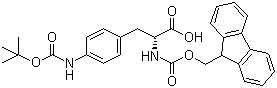 Fmoc-4-(Boc-amino)-D-phenylalanine molecular structure (CAS 214750-77-3)