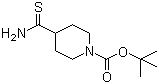 tert-Butyl 4-(aminocarbothioyl)tetrahydropyridine-1(2H)-carboxylate molecular structure (CAS 214834-18-1)