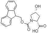 structure of CAS# 214852-45-6, Fmoc-cis-4-Hydroxy-D-proline
