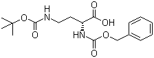 N-Cbz-N'-Boc-D-2,4-Diaminobutyric acid molecular structure (CAS 214852-60-5)