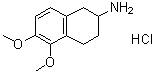 2-氨基-5,6-二甲氧基-1,2,3,4-四氢萘盐酸盐分子结构 (CAS 21489-75-8)