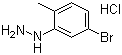 5-Bromo-2-methylphenylhydrazine hydrochloride molecular structure (CAS 214915-80-7)