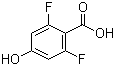 2,6-Difluoro-4-hydroxybenzoic acid molecular structure (CAS 214917-68-7)