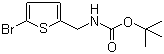 structure of CAS# 215183-27-0, N-[(5-溴-2-噻吩基)甲基]氨基甲酸叔丁酯