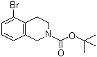 structure of CAS# 215184-78-4, 5-溴-3,4-二氢-1H-异喹啉-2-羧酸叔丁酯