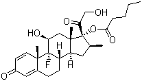 structure of CAS# 2152-44-5, 倍他米松戊酸酯
