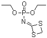 CAS # 21548-32-3, 1,3-Dithietan-2-ylidene-phosphoramidic acid diethyl ester, AC 64475, CL 64475, Fosthietan, Geofos, Nematak