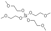 四(甲氧基乙氧基)硅烷分子结构 (CAS 2157-45-1)
