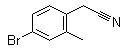 structure of CAS# 215800-05-8, 4-Bromo-2-methylbenzeneacetonitrile