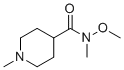 structure of CAS# 215950-19-9, N-methoxy-N,1-dimethyl-4-Piperidinecarboxamide
