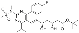 structure of CAS# 2162136-65-2, Rosuvastatin (3R,5R)-Isomer t-Butyl Ester