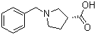 structure of CAS# 216311-57-8, (3R)-1-(Phenylmethyl)-3-pyrrolidinecarboxylic acid