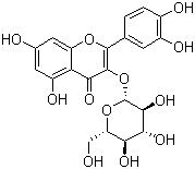 structure of CAS# 21637-25-2, Isoquercitrin
