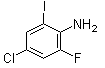 structure of CAS# 216393-67-8, 4-Chloro-6-fluoro-2-iodoaniline