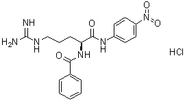 Nalpha-Benzoyl-L-arginine-p-nitroanilide hydrochloride molecular structure (CAS 21653-40-7)