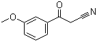 structure of CAS# 21667-60-7, 3-Methoxybenzoylacetonitrile