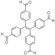 structure of CAS# 2170451-48-4, 4,4',4'',4'''-(Ethene-1,1,2,2-tetrayl)tetrabenzaldehyde